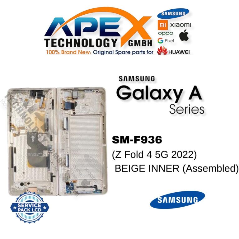 Samsung Galaxy Z Fold 4 5G (SM-F936) Ecrã LCD - Bege interior (Service Pack) – GH82-29461C
