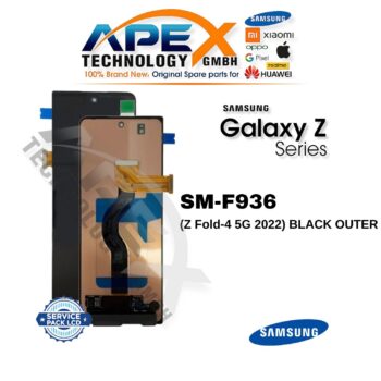 Samsung Galaxy Z Fold-4 5G (SM-F936) Ecrã LCD - Preto exterior (Service Pack) – GH96-15279A