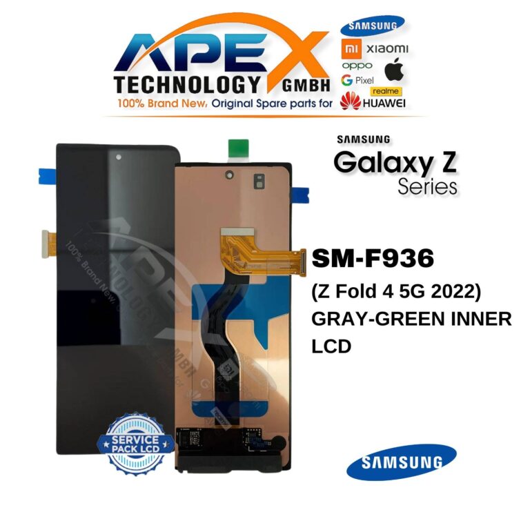 Samsung Galaxy Z Fold 4 5G (SM-F936) Ecrã LCD - Cinzento-green interior (Service Pack) – GH82-29461B