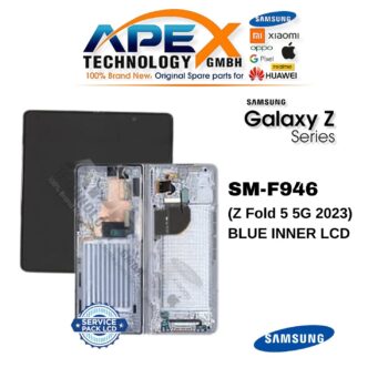 Samsung Galaxy Z Fold 5 5G (SM-F946) Ecrã LCD - Azul interior (Montado) – GH82-31842C