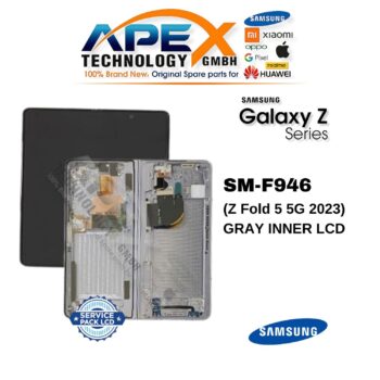 Samsung Galaxy Z Fold 5 5G (SM-F946) Ecrã LCD - Cinzento interior (Service Pack) – GH82-31842D