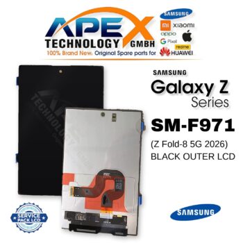 Samsung Galaxy Z Fold-8 5G (SM-F971) Ecrã LCD - Preto exterior (Service Pack) – GH82-39879A