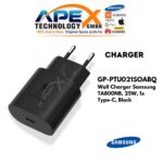 GP-PTU021SOABQ Carregador de parede Samsung TA800NB, 25W, 1x Type-C, Preto (bulk) – GH44-03053A
