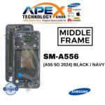 Samsung CHÂSSIS INTERMÉDIAIRE SM-A556 (A55 5G 2024) NOIR / BLEU MARINE – GH82-34309A