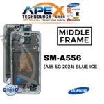 Samsung MIDDLE FRAME SM-A556 (A55 5G 2024) BLUE ICE – GH82-34309B