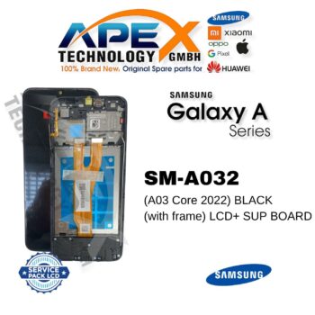 Samsung SM-A032 (A03 Core 2022) NERO (con cornice) LCD+ SUP BOARD – GH83-07412A