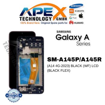 Samsung SM-A145P/A145R (A14 4G-2023) NERO (WF) LCD (NERO FLEX) – S-1303