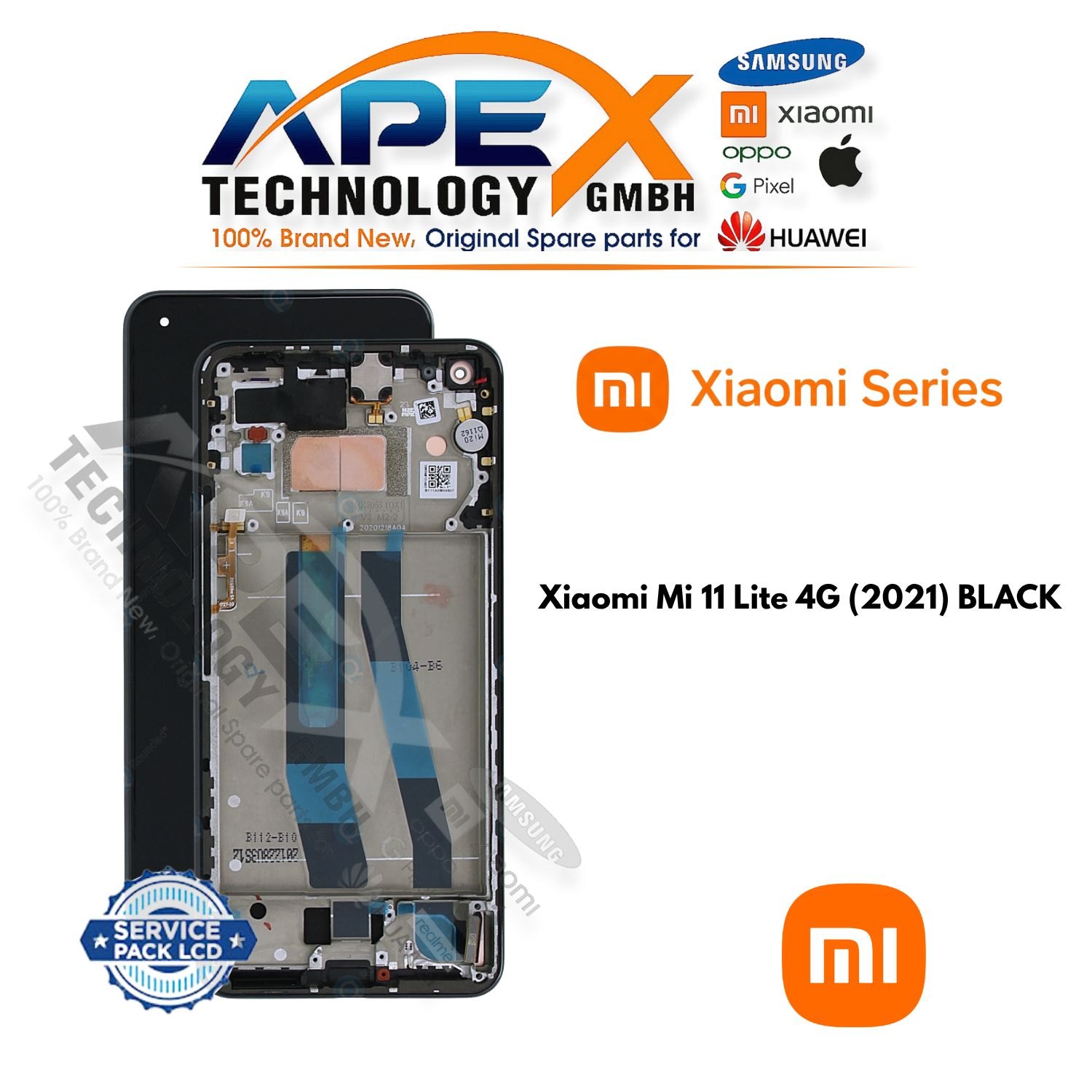 Xiaomi Mi 11 Lite 4G (2021) BLACK LCD – 5600030K9A00 Xiaomi Mi 11 Lite 4G (2021) BLACK LCD – 5600030K9A00