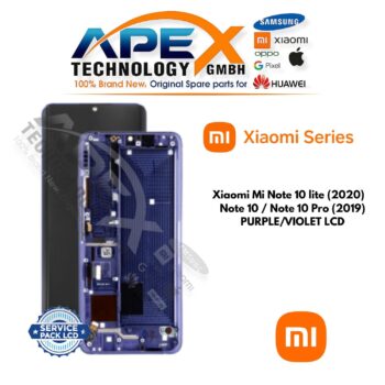 Xiaomi Mi Note 10 lite (2020) / Note 10 / Note 10 Pro (2019) PURPLE/VIOLET LCD – 5600020F4L00