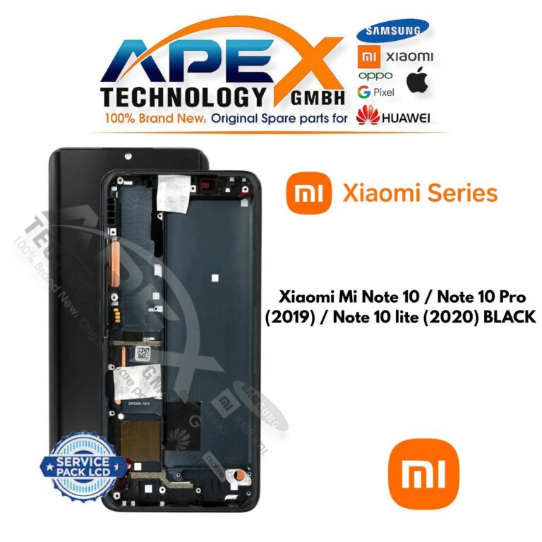 Xiaomi Mi Note 10 / Note 10 Pro (2019) / Note 10 lite (2020) PRETO LCD – 56000300F400