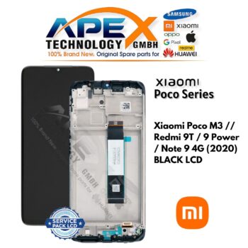 Xiaomi Poco M3 // Redmi 9T / 9 Power / Note 9 4G (2020) BLACK LCD – 560002J19C00