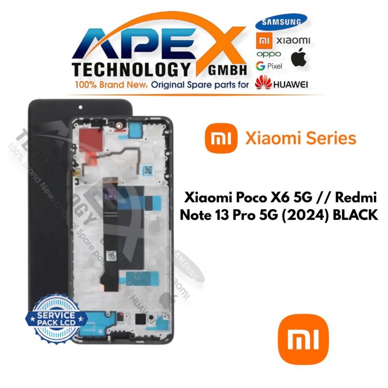 Xiaomi Poco X6 5G // Redmi Note 13 Pro 5G (2024) PRETO LCD – 560003N16P00