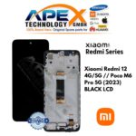 Xiaomi Redmi 12 4G/5G // Poco M6 Pro 5G (2023) BLACK LCD – 560002M19A00
