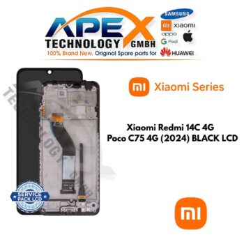 Xiaomi Redmi 14C 4G // Poco C75 4G (2024) BLACK LCD – 5600020C3NL00
