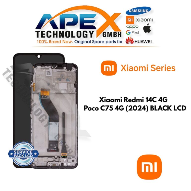 Xiaomi Redmi 14C 4G // Poco C75 4G (2024) NOIR LCD – 5600020C3NL00