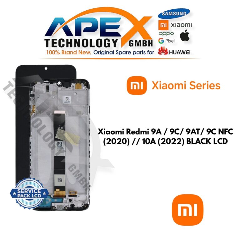 Xiaomi Redmi 9A / 9C/ 9AT/ 9C NFC (2020) // 10A (2022) NEGRO LCD – 5600070C3L00